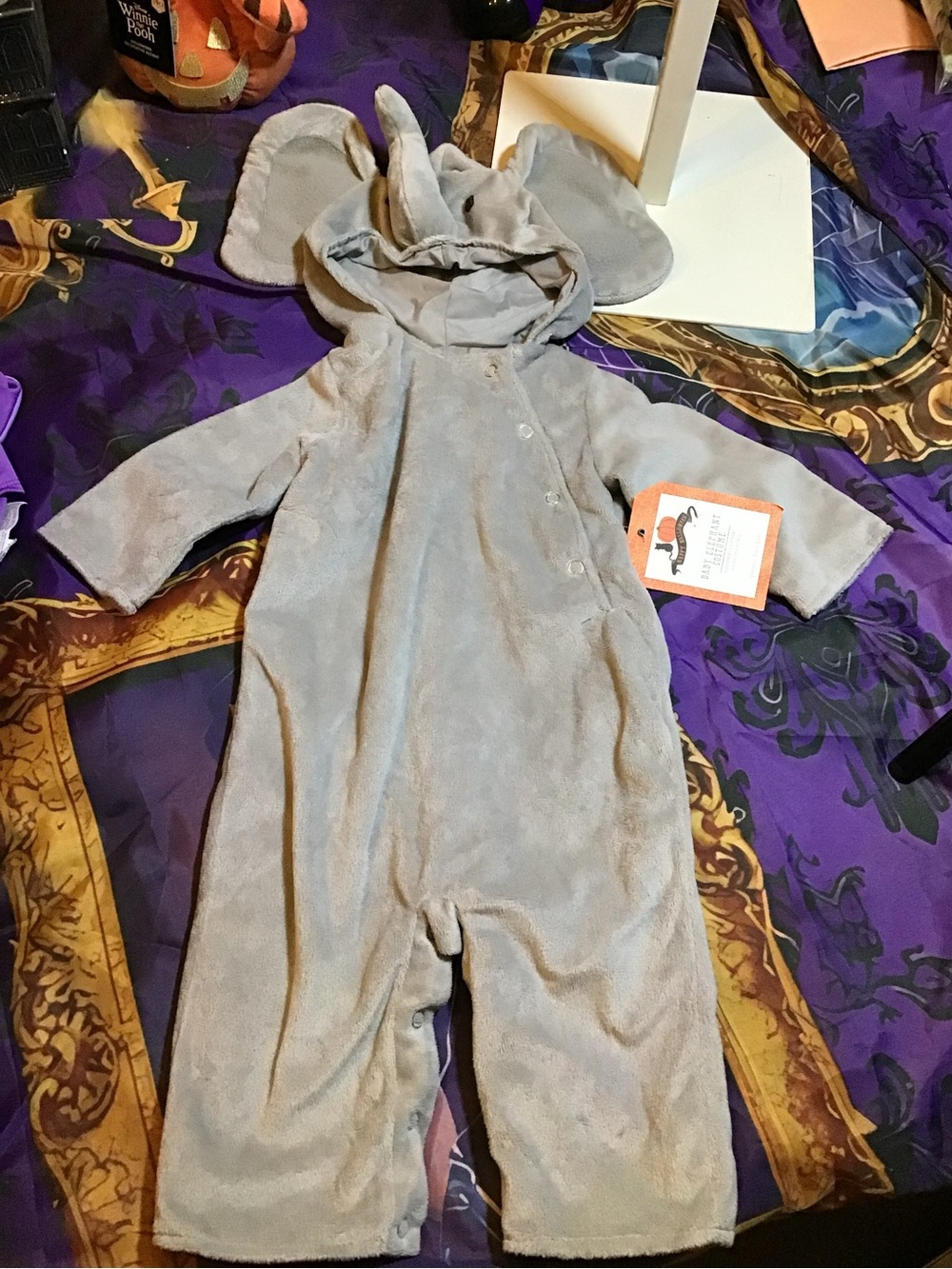 Pottery barn kids baby elephant infant costume size 6-12 months -NWT